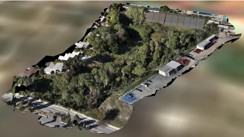 Drone photogrammetry model of Aquaplex Canyon